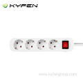 Germany 4-socket power strip